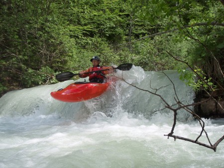Hinterwildalpenbach - Stufen boofen
